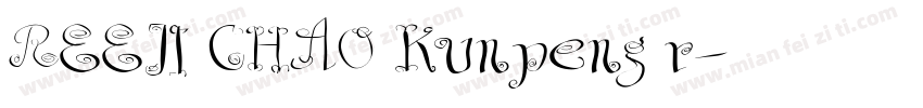REEJI CHAO Kunpeng r字体转换